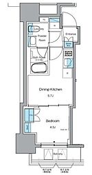 ルフォンプログレ秋葉原イースト 8階1DKの間取り