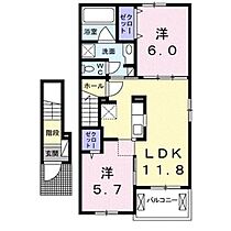 静岡県富士市鈴川東町15番22号（賃貸アパート2LDK・2階・56.68㎡） その2