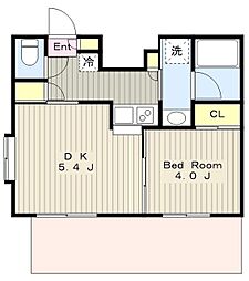 ガーラ・パークヒルズ町田 1DKの間取図画像