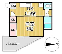 第一コーポ江頭 405 ｜ 福岡県久留米市御井町1929-1（賃貸マンション1DK・4階・28.00㎡） その2