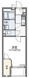 レオネクストシャイン 1階1Kの間取り