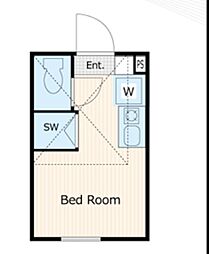 ココパレス ワンルームの間取図画像