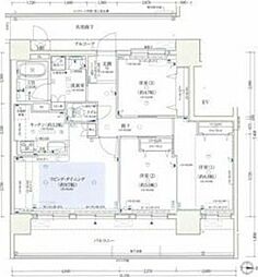 阪急京都本線 相川駅 徒歩7分の賃貸マンション 1階3LDKの間取り