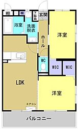 Ｒｅｖｅｌ　Ｏｃｅａｎ 4階2LDKの間取り