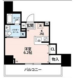 SKYCOURT板橋大山 ワンルームの間取図画像
