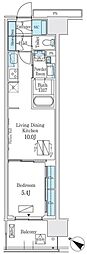 ロイヤルパークス有明 1LDKの間取図画像