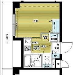 フェニックスエルミタージュ 1Kの間取図画像