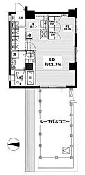 ブライズ高田馬場 1LDKの間取図画像