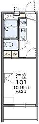 レオパレスナガシマ 1Kの間取図画像