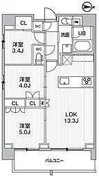 墨田区立川4丁目マンション 3LDKの間取図画像
