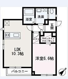 間取図画像 1LDK