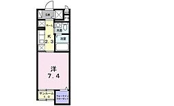 トゥットフェリーチェ湘南 1Kの間取図画像