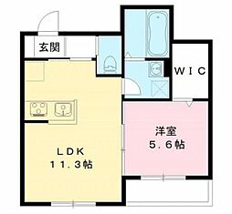 シンブリーズ 1LDKの間取図画像