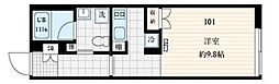Fullea本町 ワンルームの間取図画像
