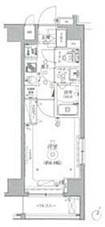 クレイシア戸越公園 1Kの間取図画像