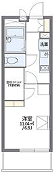 レオパレスベイブリーズそが 1Kの間取図画像