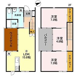 NAPICA　C棟 1階3LDKの間取り