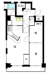 アール雪谷 2LDKの間取図画像