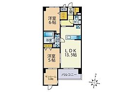 CielMaison 2SLDKの間取図画像
