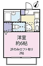 エトワールモリ 1Kの間取図画像