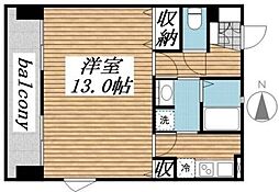 メゾン・ド・ヴィレ千葉中央 1Kの間取図画像