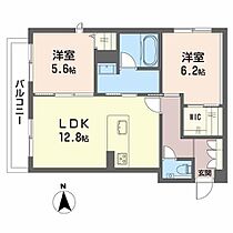 ヴィラ観世II A0203 ｜ 福岡県太宰府市観世音寺２丁目10-11（賃貸アパート2LDK・2階・60.46㎡） その2