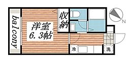 ドルチェ 1Kの間取図画像
