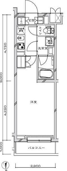 ルーブル聖蹟桜ヶ丘 305｜東京都多摩市一ノ宮２丁目(賃貸マンション1K・3階・26.10㎡)の写真 その2