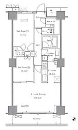 間取図画像 2LDK