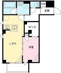 スマート・グラン荻窪 1LDKの間取図画像
