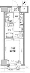 ルフレグランデ押上 1Kの間取図画像