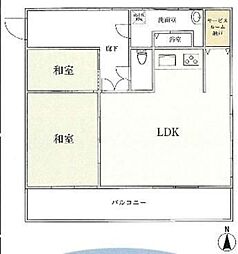 間取図画像 2SLDK
