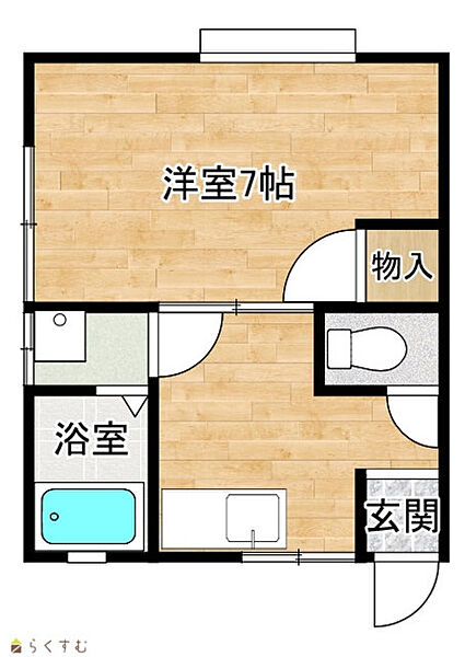 オリバーハイツ 8｜新潟県長岡市北山３丁目(賃貸アパート1K・1階・24.78㎡)の写真 その2