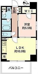 MFPRコート木場公園 1LDKの間取図画像