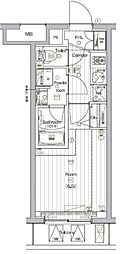 THEPREMIUMCUBEGOSAKI 1Kの間取図画像
