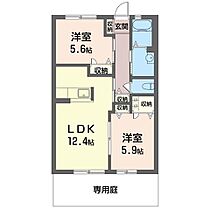 ビューテラスＴ．ＯII 00102 ｜ 神奈川県厚木市三田148-1（賃貸アパート2LDK・1階・54.00㎡） その2