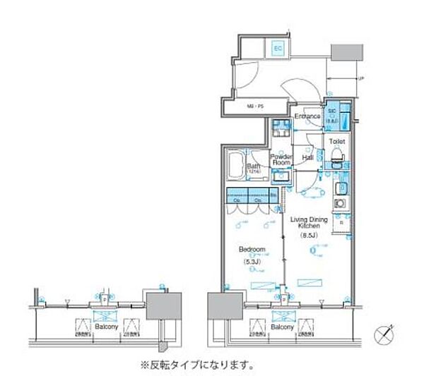 パークアクシス豊洲キャナル 303｜東京都江東区豊洲６丁目(賃貸マンション1LDK・3階・35.98㎡)の写真 その2