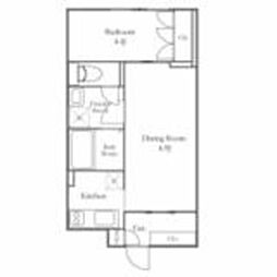 FABRIC東中野Residence 1LDKの間取図画像