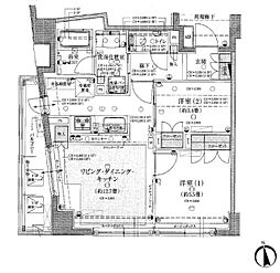 コンフォルテハイム池袋 2LDKの間取図画像