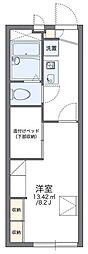 レオパレスNISHIHARA2 1Kの間取図画像