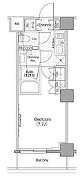ザ・パークハビオ新宿 1Kの間取図画像