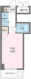 サクラビルNo.1 1Kの間取図画像