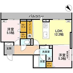 間取図画像 2LDK