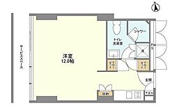 ウエリスアーバン品川タワー ワンルームの間取図画像