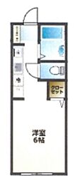 ベルグラン綱木A ワンルームの間取図画像