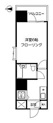 ライオンズプラザ所沢 1Kの間取図画像