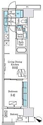 ロイヤルパークス有明 1LDKの間取図画像