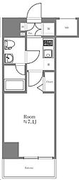 PREMIUMCUBE東十条Aria 1Kの間取図画像