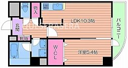 Osaka Metro長堀鶴見緑地線 横堤駅 徒歩10分の賃貸マンション 5階1LDKの間取り