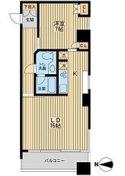 ドゥーエ清澄白河 1LDKの間取図画像